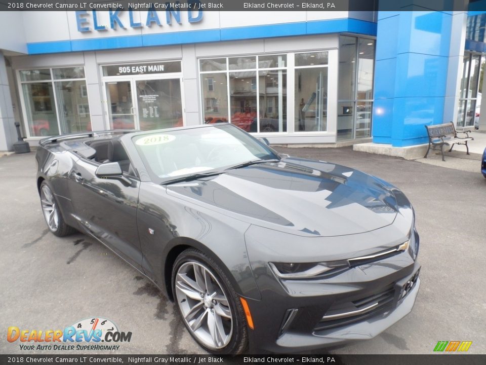 2018 Chevrolet Camaro LT Convertible Nightfall Gray Metallic / Jet Black Photo #1
