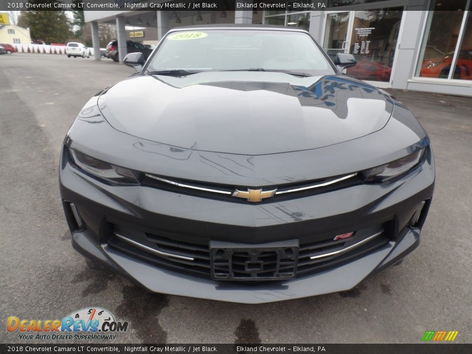 2018 Chevrolet Camaro LT Convertible Nightfall Gray Metallic / Jet Black Photo #8