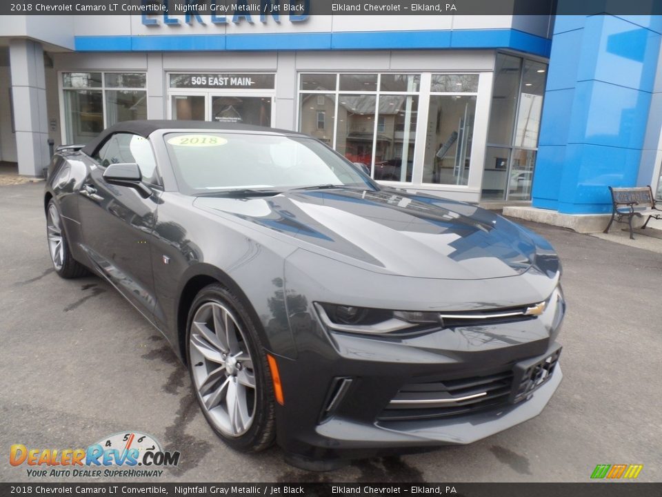 2018 Chevrolet Camaro LT Convertible Nightfall Gray Metallic / Jet Black Photo #9