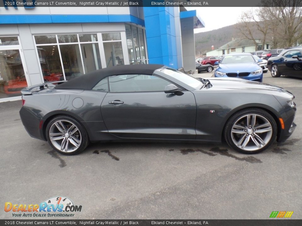 2018 Chevrolet Camaro LT Convertible Nightfall Gray Metallic / Jet Black Photo #10