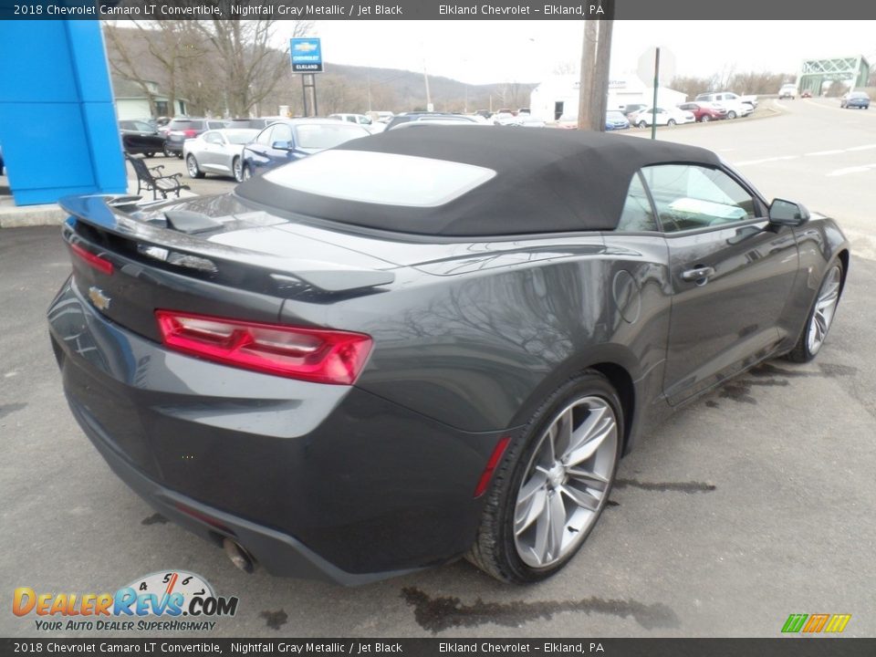 2018 Chevrolet Camaro LT Convertible Nightfall Gray Metallic / Jet Black Photo #11