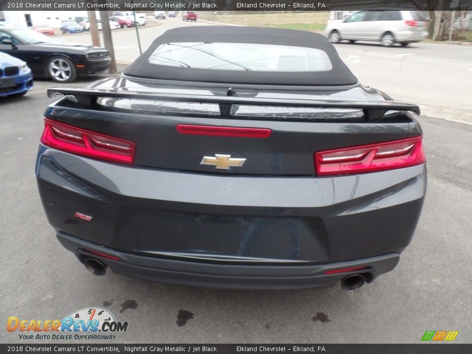 2018 Chevrolet Camaro LT Convertible Nightfall Gray Metallic / Jet Black Photo #12