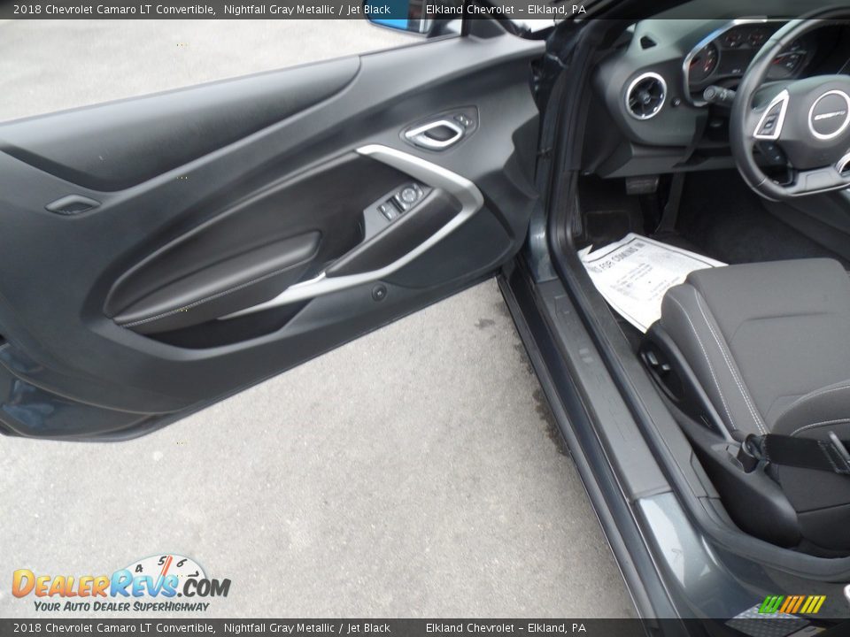 2018 Chevrolet Camaro LT Convertible Nightfall Gray Metallic / Jet Black Photo #22