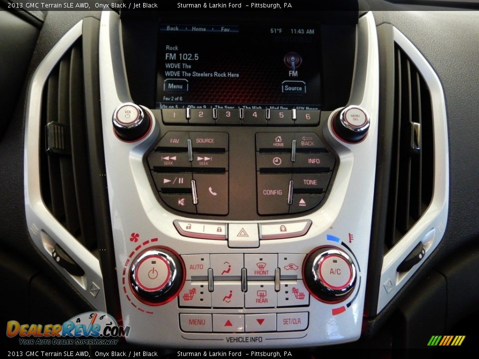 2013 GMC Terrain SLE AWD Onyx Black / Jet Black Photo #14