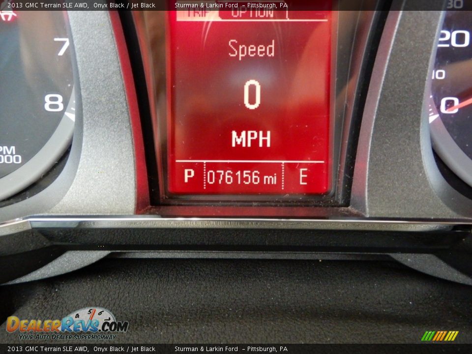 2013 GMC Terrain SLE AWD Onyx Black / Jet Black Photo #15