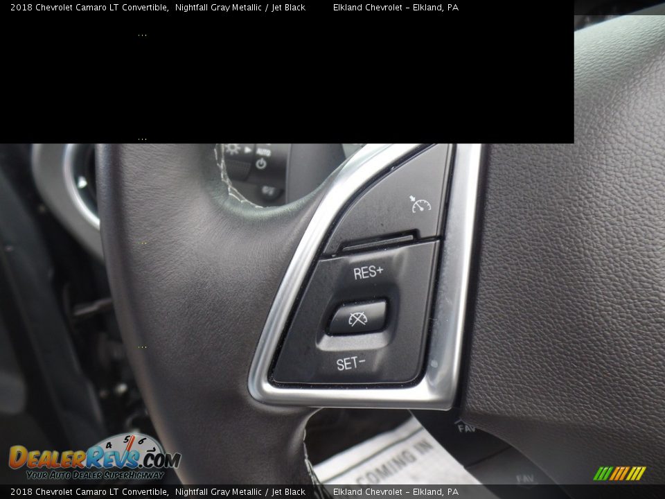 2018 Chevrolet Camaro LT Convertible Nightfall Gray Metallic / Jet Black Photo #32