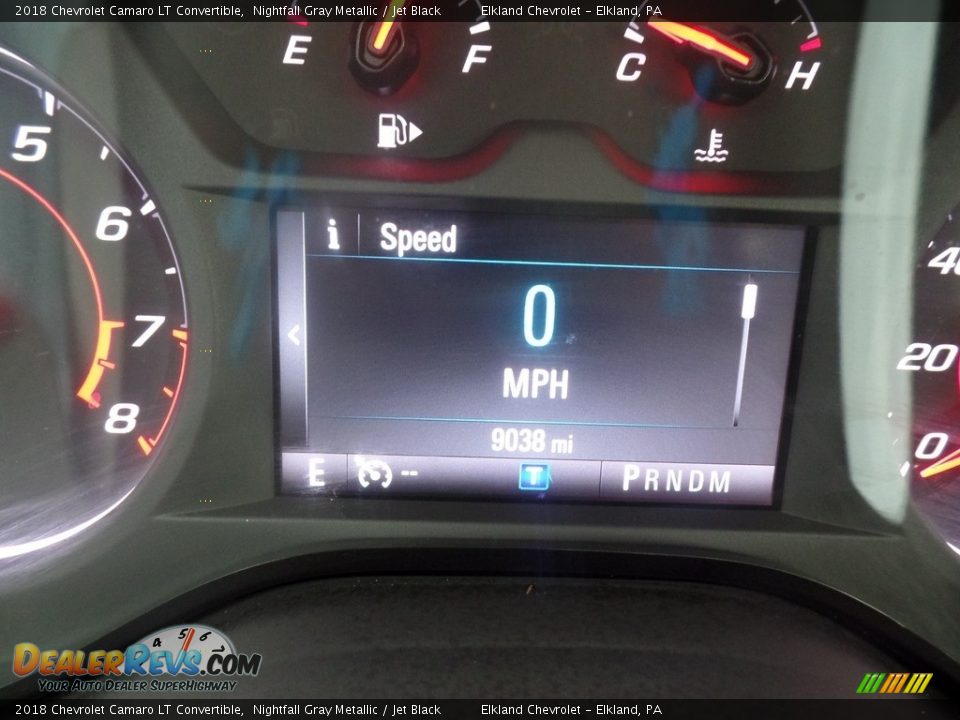 2018 Chevrolet Camaro LT Convertible Nightfall Gray Metallic / Jet Black Photo #33