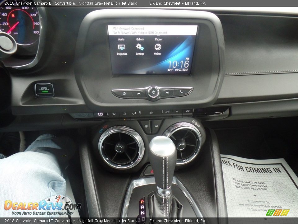 2018 Chevrolet Camaro LT Convertible Nightfall Gray Metallic / Jet Black Photo #34
