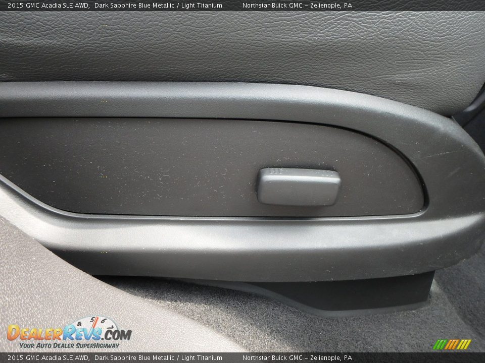 2015 GMC Acadia SLE AWD Dark Sapphire Blue Metallic / Light Titanium Photo #8