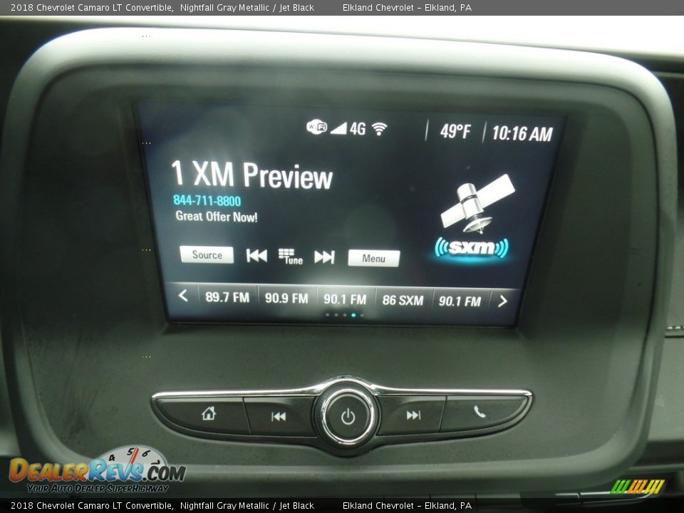 2018 Chevrolet Camaro LT Convertible Nightfall Gray Metallic / Jet Black Photo #36