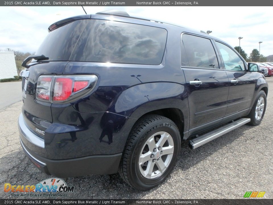 2015 GMC Acadia SLE AWD Dark Sapphire Blue Metallic / Light Titanium Photo #10
