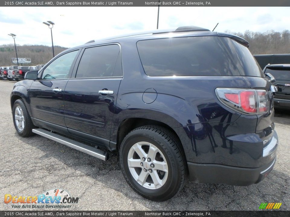 2015 GMC Acadia SLE AWD Dark Sapphire Blue Metallic / Light Titanium Photo #13