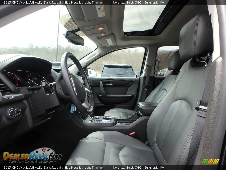 2015 GMC Acadia SLE AWD Dark Sapphire Blue Metallic / Light Titanium Photo #16