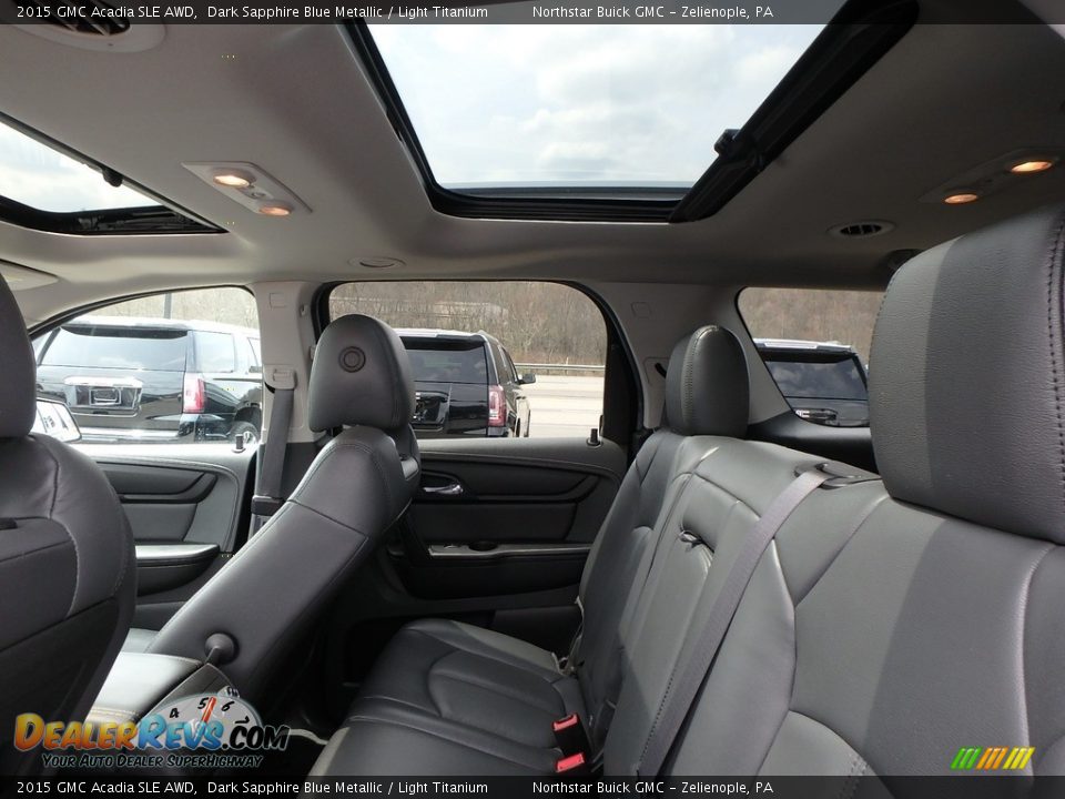 2015 GMC Acadia SLE AWD Dark Sapphire Blue Metallic / Light Titanium Photo #17