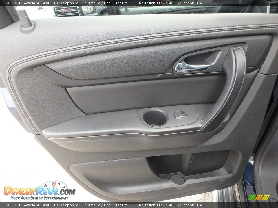 2015 GMC Acadia SLE AWD Dark Sapphire Blue Metallic / Light Titanium Photo #20