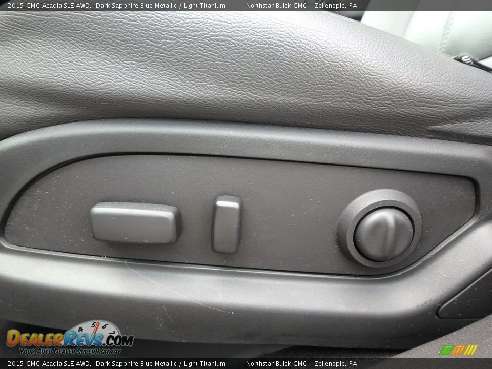 2015 GMC Acadia SLE AWD Dark Sapphire Blue Metallic / Light Titanium Photo #23