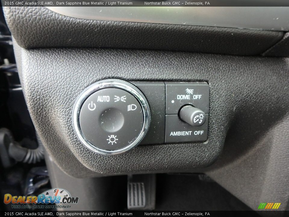 2015 GMC Acadia SLE AWD Dark Sapphire Blue Metallic / Light Titanium Photo #25