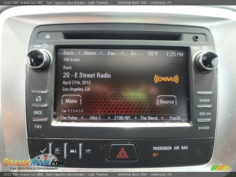 2015 GMC Acadia SLE AWD Dark Sapphire Blue Metallic / Light Titanium Photo #28