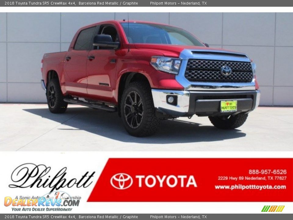 2018 Toyota Tundra SR5 CrewMax 4x4 Barcelona Red Metallic / Graphite Photo #1