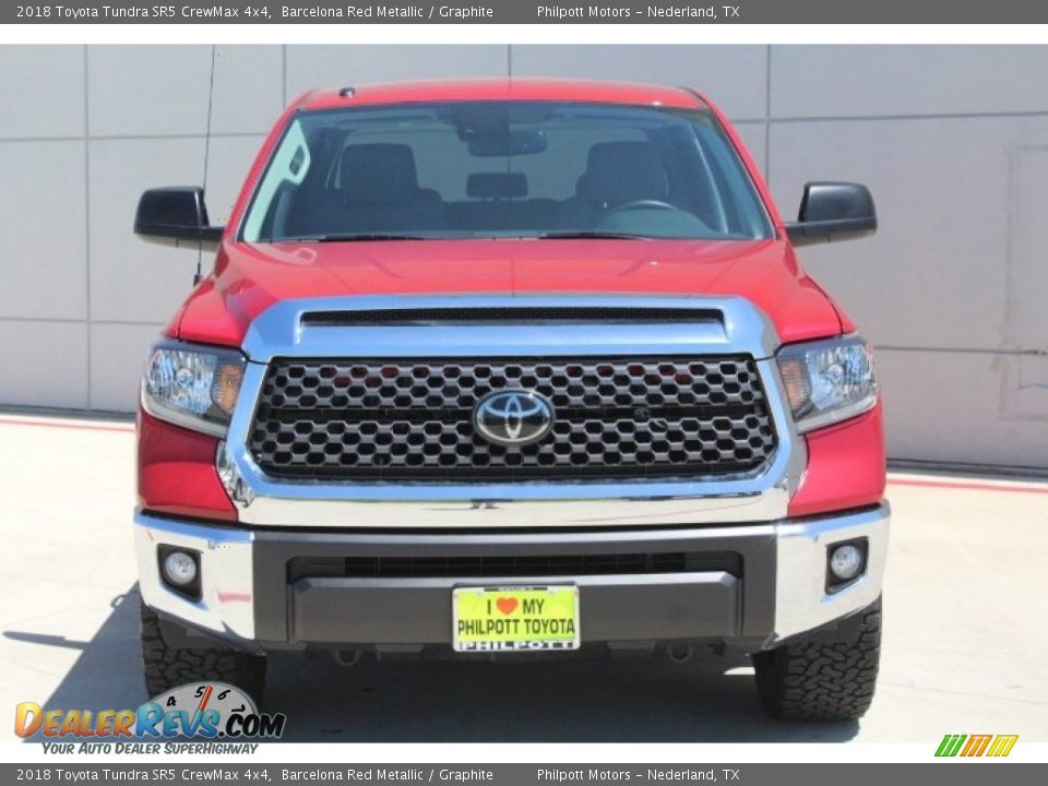 2018 Toyota Tundra SR5 CrewMax 4x4 Barcelona Red Metallic / Graphite Photo #2