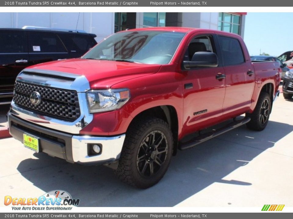 2018 Toyota Tundra SR5 CrewMax 4x4 Barcelona Red Metallic / Graphite Photo #3