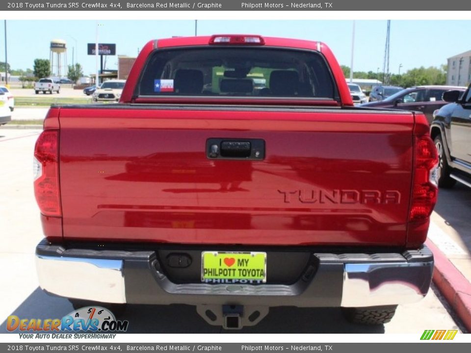 2018 Toyota Tundra SR5 CrewMax 4x4 Barcelona Red Metallic / Graphite Photo #7