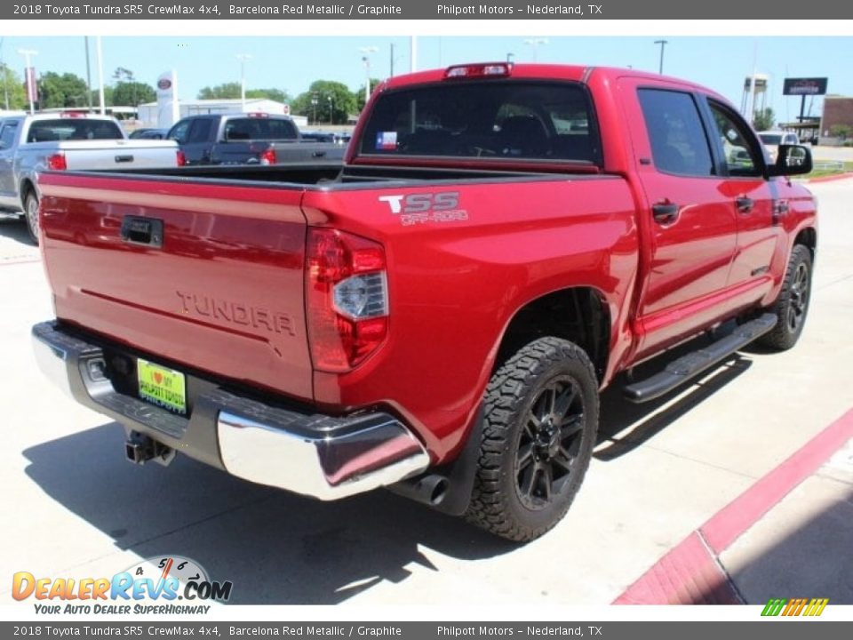 2018 Toyota Tundra SR5 CrewMax 4x4 Barcelona Red Metallic / Graphite Photo #8