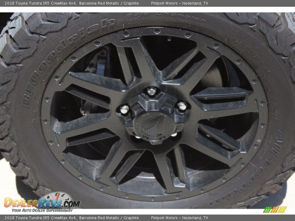 2018 Toyota Tundra SR5 CrewMax 4x4 Barcelona Red Metallic / Graphite Photo #10