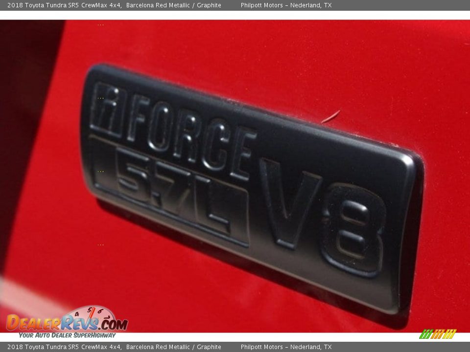 2018 Toyota Tundra SR5 CrewMax 4x4 Barcelona Red Metallic / Graphite Photo #11