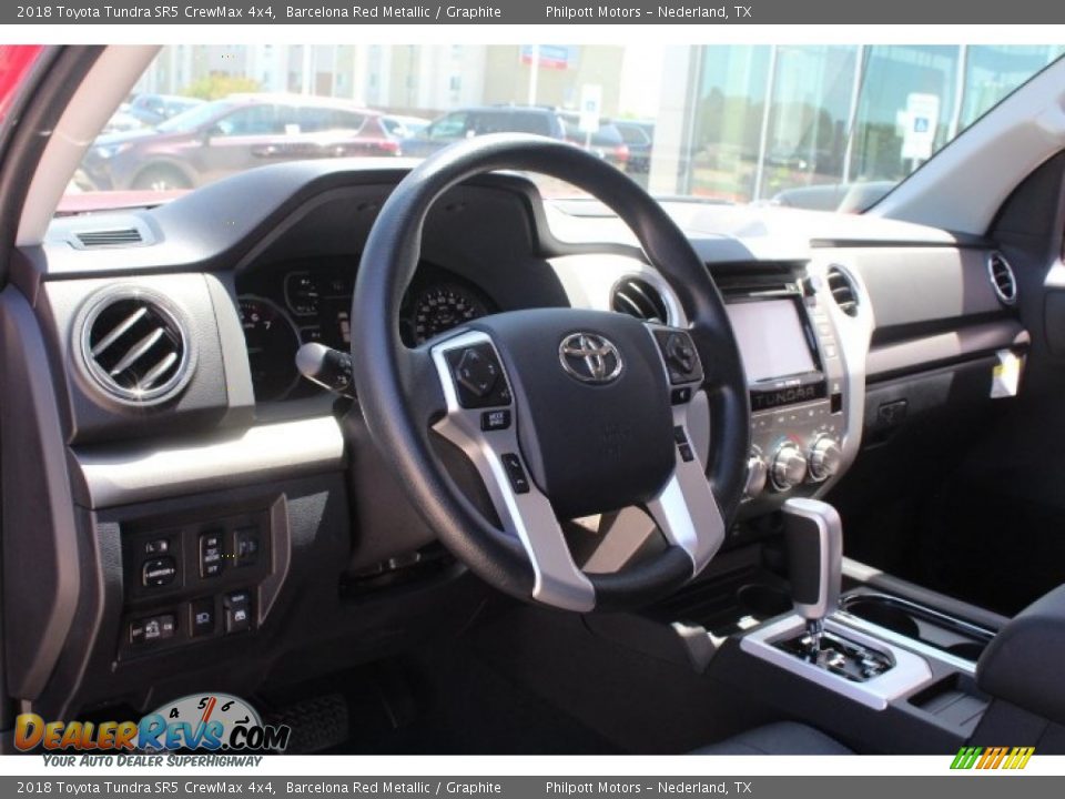 2018 Toyota Tundra SR5 CrewMax 4x4 Barcelona Red Metallic / Graphite Photo #14