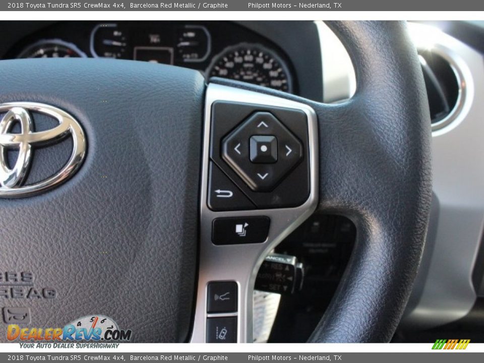 2018 Toyota Tundra SR5 CrewMax 4x4 Barcelona Red Metallic / Graphite Photo #22