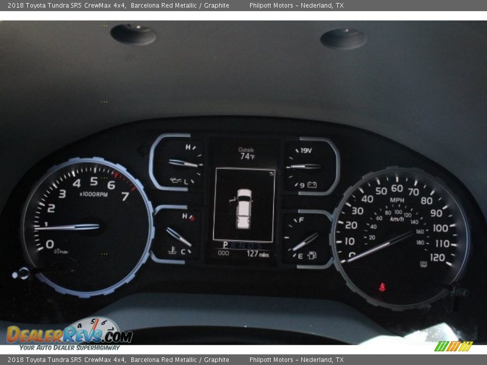 2018 Toyota Tundra SR5 CrewMax 4x4 Barcelona Red Metallic / Graphite Photo #23