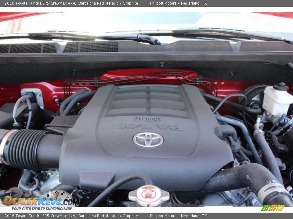 2018 Toyota Tundra SR5 CrewMax 4x4 Barcelona Red Metallic / Graphite Photo #36