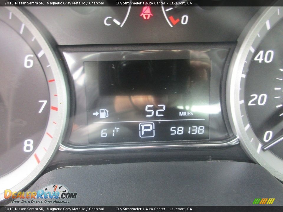 2013 Nissan Sentra SR Magnetic Gray Metallic / Charcoal Photo #11
