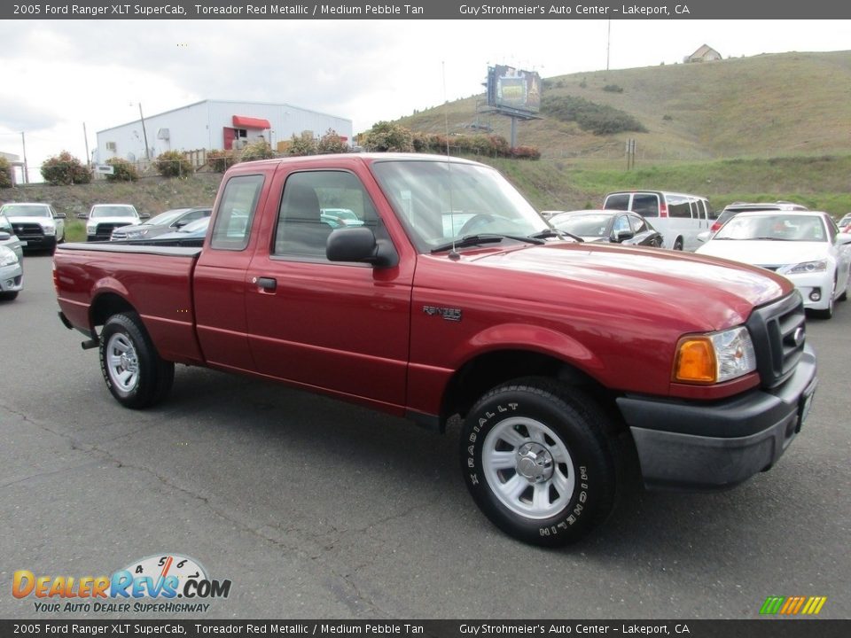 2005 Ford Ranger XLT SuperCab Toreador Red Metallic / Medium Pebble Tan Photo #1