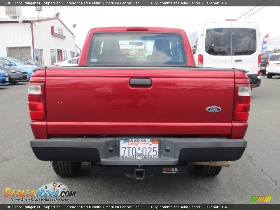 2005 Ford Ranger XLT SuperCab Toreador Red Metallic / Medium Pebble Tan Photo #6