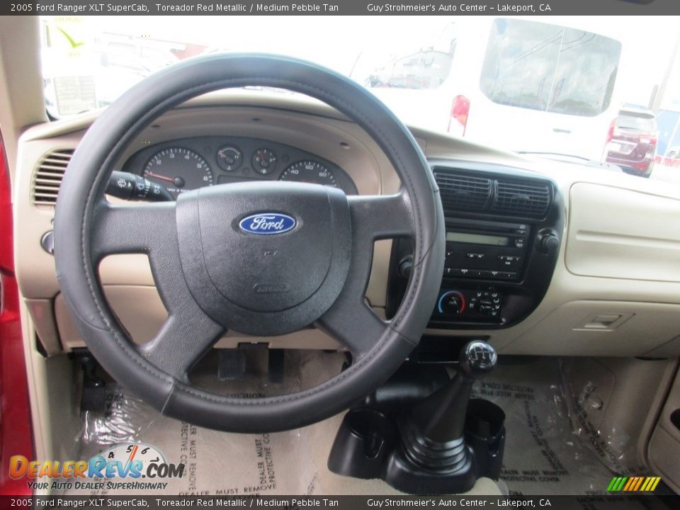 2005 Ford Ranger XLT SuperCab Toreador Red Metallic / Medium Pebble Tan Photo #9