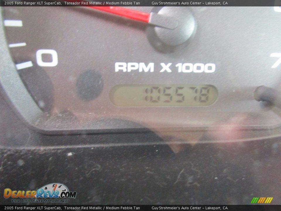 2005 Ford Ranger XLT SuperCab Toreador Red Metallic / Medium Pebble Tan Photo #10