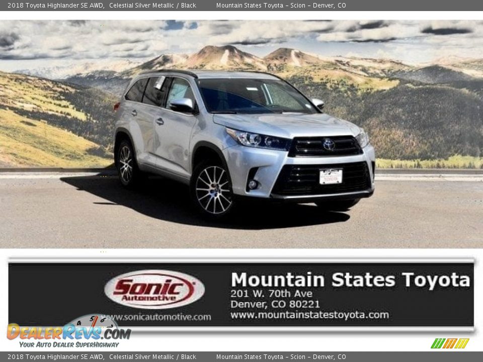 2018 Toyota Highlander SE AWD Celestial Silver Metallic / Black Photo #1
