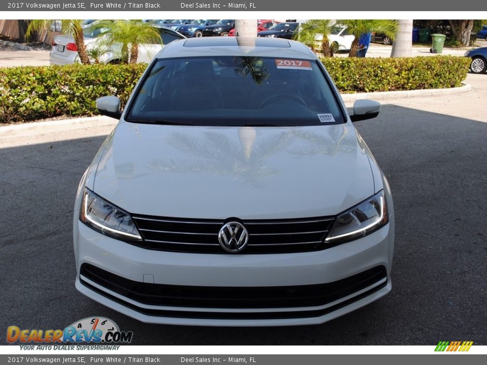 2017 Volkswagen Jetta SE Pure White / Titan Black Photo #3