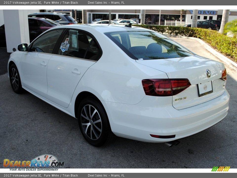 2017 Volkswagen Jetta SE Pure White / Titan Black Photo #6