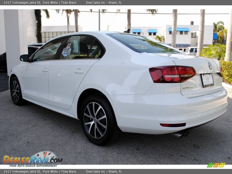 2017 Volkswagen Jetta SE Pure White / Titan Black Photo #7