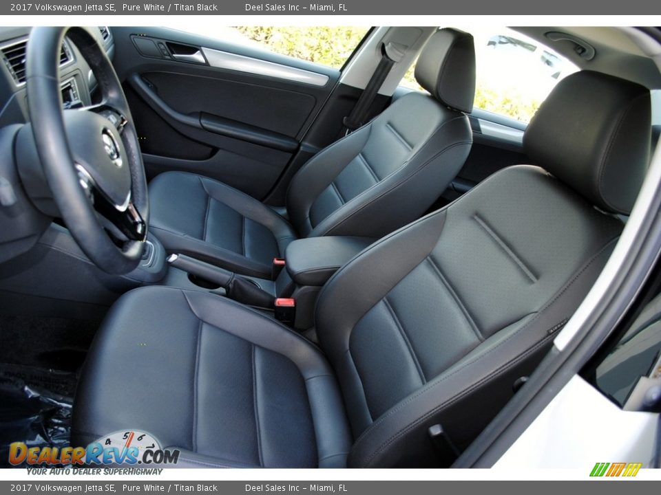 2017 Volkswagen Jetta SE Pure White / Titan Black Photo #15