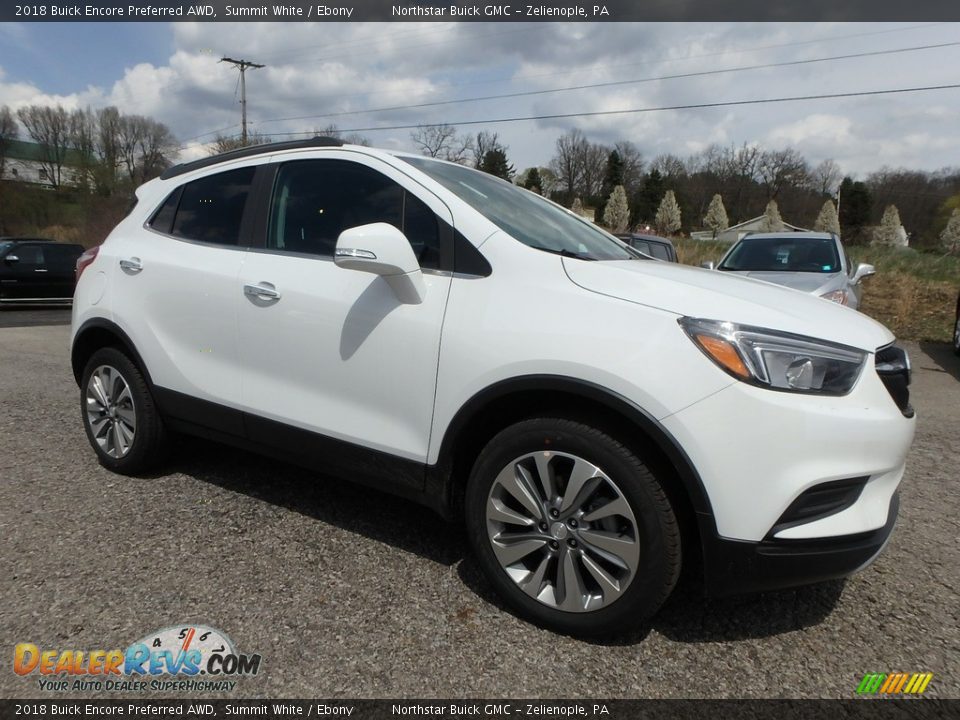 2018 Buick Encore Preferred AWD Summit White / Ebony Photo #3