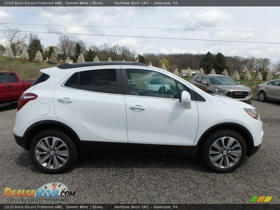 2018 Buick Encore Preferred AWD Summit White / Ebony Photo #4