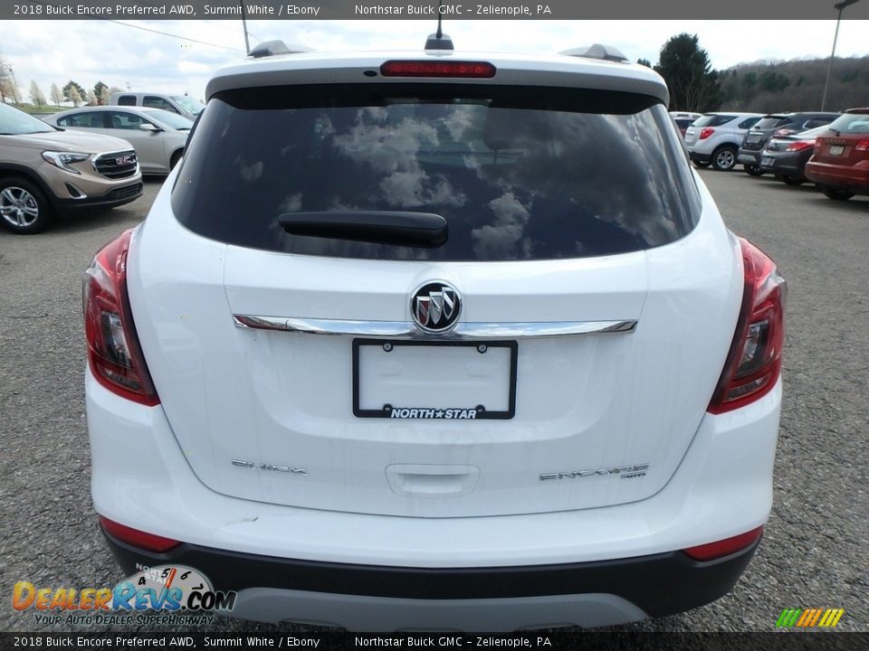 2018 Buick Encore Preferred AWD Summit White / Ebony Photo #6