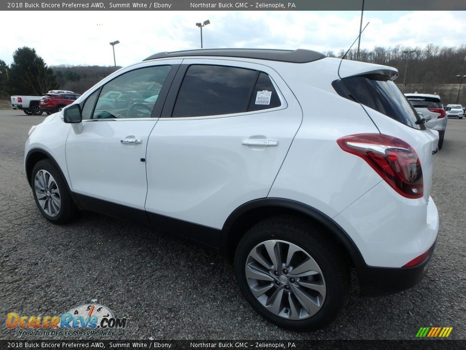 2018 Buick Encore Preferred AWD Summit White / Ebony Photo #8