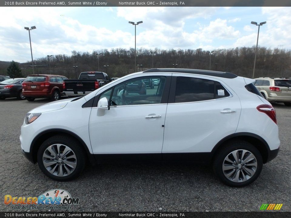 2018 Buick Encore Preferred AWD Summit White / Ebony Photo #9
