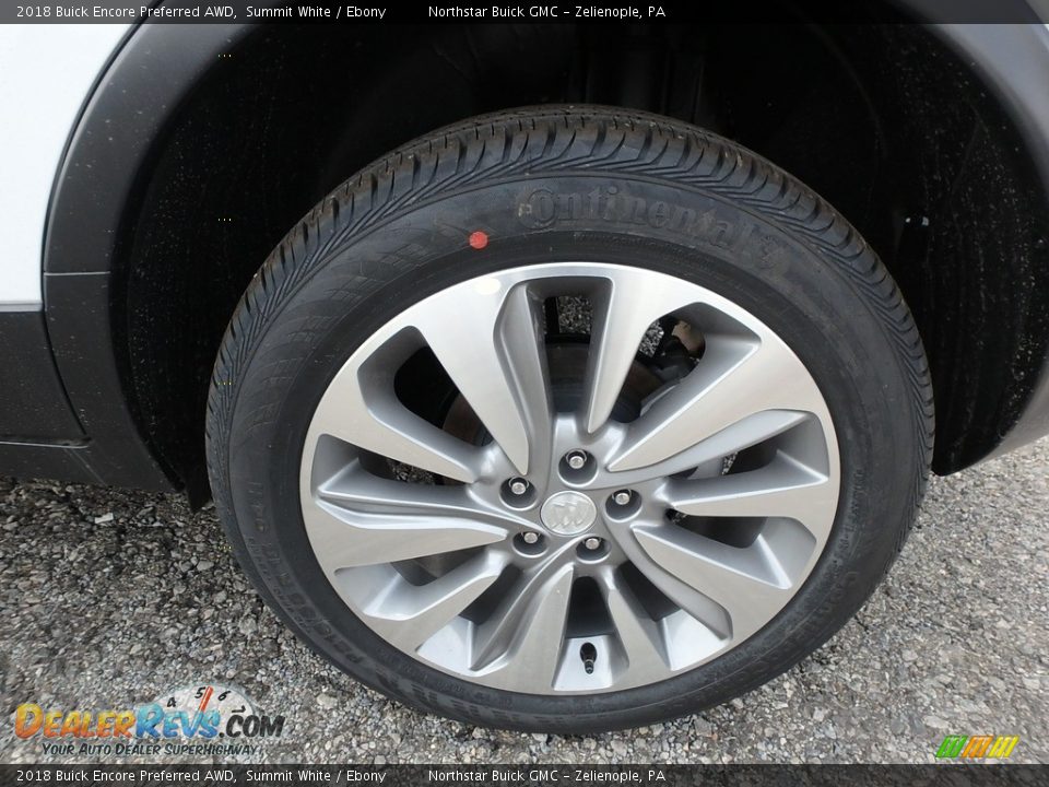 2018 Buick Encore Preferred AWD Summit White / Ebony Photo #10