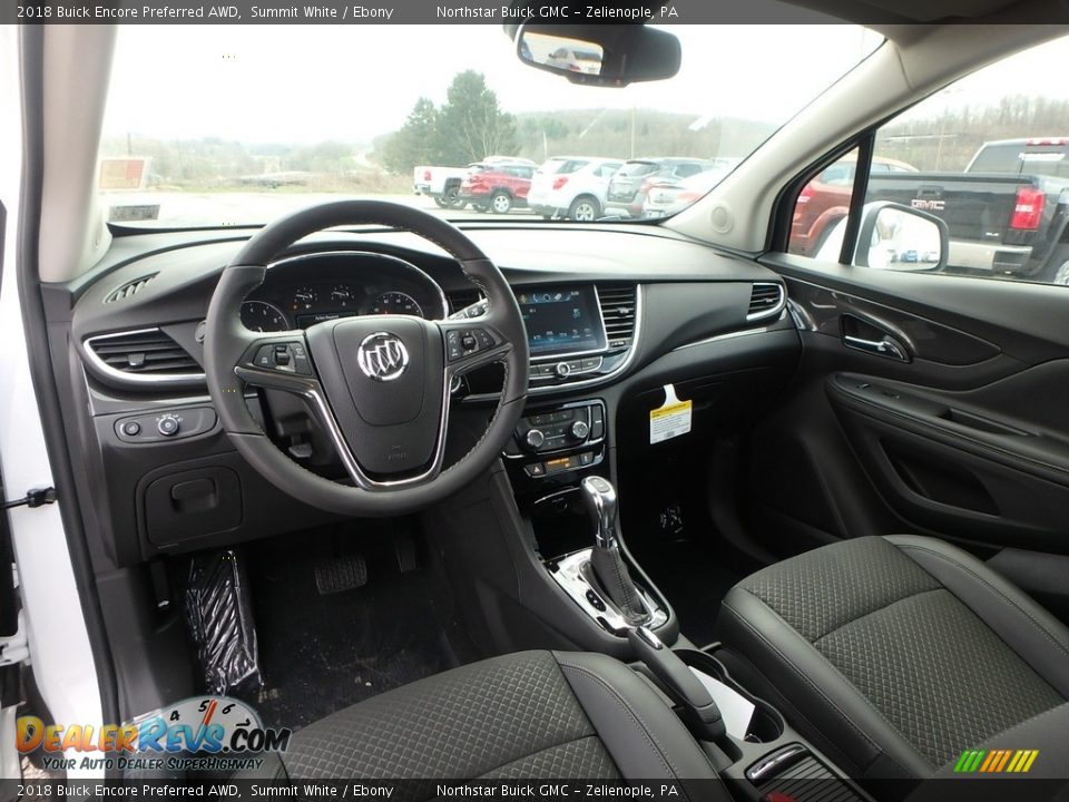 2018 Buick Encore Preferred AWD Summit White / Ebony Photo #13